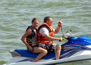 Jet Ski on the ocean in Mexico