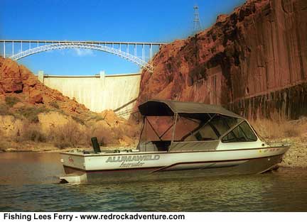lees ferry fishing near dam