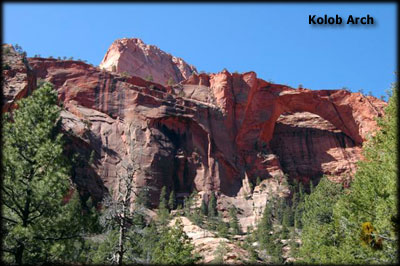 Kolob Arch in Zion Park