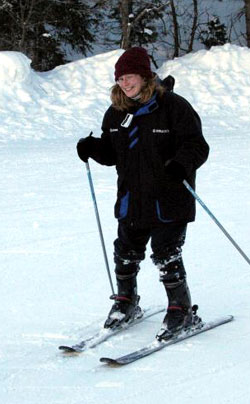 Rebecca Skiing
