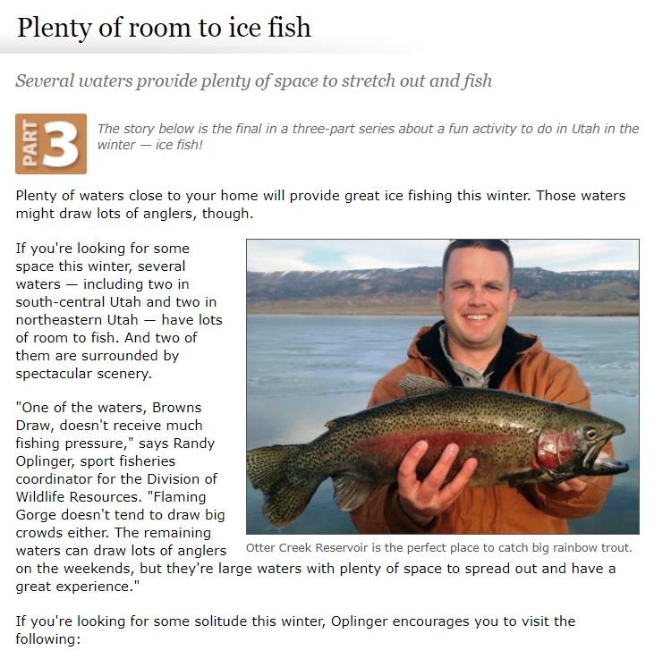 room to ice fish