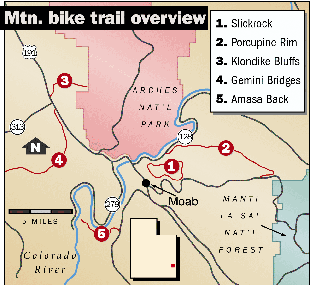 moab bike trails map